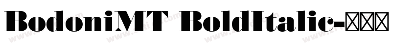 BodoniMT BoldItalic字体转换